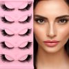 5 Pairs Charming C/D Curling Lengthening Cat Eye False Eyelashes