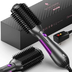 4 in 1 Hair Dryer Brush One-Step Blow Dryer Brush Oval Shape Professional Hot Air Brush;  Ceramic Coating Women Hair Dryer Volumizer Styler for Drying