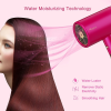 Water Ionic Hair Dryer; 1800W Blow Dryer With Magnetic Nozzle 2 Speed And 3 Heat Settings Powerful Low Noise Fast Drying Travel Hair Dryer For Home Tr