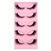 5 Pairs Charming C/D Curling Lengthening Cat Eye False Eyelashes