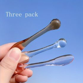 1/2/3pcs Eye Cream Applicator Eye Massager Makeup Scoop Face Mask Spoon Face Massage Applicator Tool For Eye Massage Reduce Puffiness (Quantity: Three Pack)