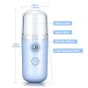 Portable Nano Facial Mist - Handy Steamer for Hydrating and Mist Hand Eyelash Extensions - 30ml USB Mist Handy Steamer for Facial Hydrating