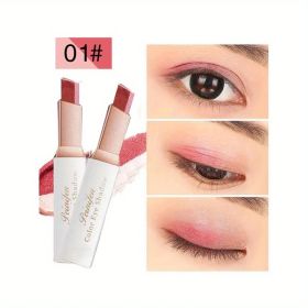 Waterproof Gradient Eyeshadow Stick - Colourpop Makeup for Long-Lasting, Vibrant Eye Color (Color: 01#Peach Blossom Makeup)