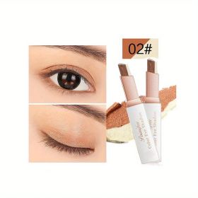 Waterproof Gradient Eyeshadow Stick - Colourpop Makeup for Long-Lasting, Vibrant Eye Color (Color: 02#Brown Coffee)