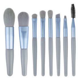 8pcs/set Professional Multi-Functional Makeup Brushes Makeup Kit, Foundation Brush, Powder Concealers Eye Shadows Blush Make Up Brushes (Color: Blue)