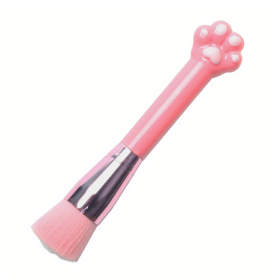 Cat Paw Foundation Makeup Brush - Professional Cosmetic Brush Of Foundation Brushes, Powder Brush Blush Brush, Concealer Brush, Contour Brush, Powder (Color: Pink Handle Pink Fur)