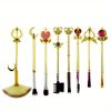 8pcs Anime Makeup Brushes Set, Anime Metal Magic Wand Handle Makeup Brushes Professional, Eye/Face/Lip Makeup Brushes Tool Sets & Kits Cosplay