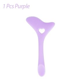 Silicone Eyeliner Stencil Wing Tip Mascara Drawing Lipstick Aid Face Cream Applicator For Beginners Makeup Tool Eyeliner Stencils Silicone Winged Tip (Color: Purple)