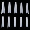 500Pcs False Nail Tips C Curve Half Cover French Nails Extra Long Fake Finger Nails For Nail Art Salons Home DIY 10 Sizes