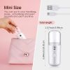 Portable Nano Facial Mist - Handy Steamer for Hydrating and Mist Hand Eyelash Extensions - 30ml USB Mist Handy Steamer for Facial Hydrating