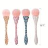 Crystal Mineral Powder Brush Nail Dust Brush Kabuki Makeup Brush Soft Fluffy Face Contouring Brush Blush Brush For Large Coverage Loose Powder Bronzer