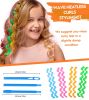 42 Pieces Heatless Waves Hair Curler; No Heat Damage Wavy Hair Curlers with 2 Sets of Styling Hooks; Heatless Curls for Women Girls Long Medium Short